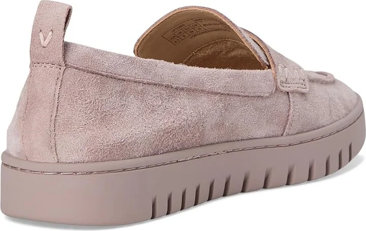VIONIC Uptown Women's Shoes Magnolia Dusk Grey Waxed Suede : 7 W, Leather - Image 4