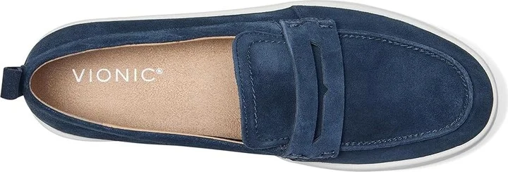 VIONIC Uptown Women's Shoes Navy/White Suede : 7.5 M, Leather/Suede - Image 2