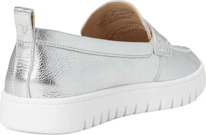 VIONIC Uptown Women's Shoes Silver Metallic Leather : 9.5 W - Image 4
