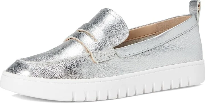 VIONIC Uptown Women's Shoes Silver Metallic Leather : 9.5 W - Image 5