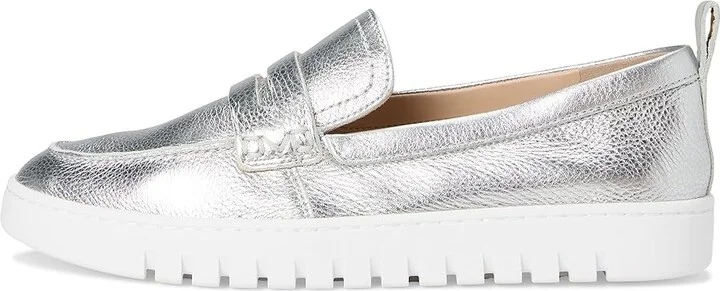 VIONIC Uptown Women's Shoes Silver Metallic Leather : 9.5 W - Image 6