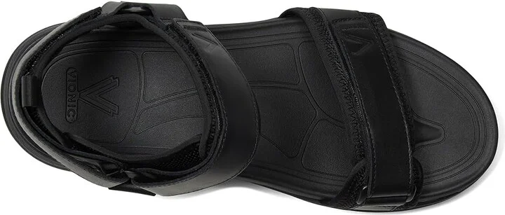 VIONIC Walk Max Wanderer Walking Sandals Men's Sandals Black Nappa : 9 M, Leather/Rubber - Image 2