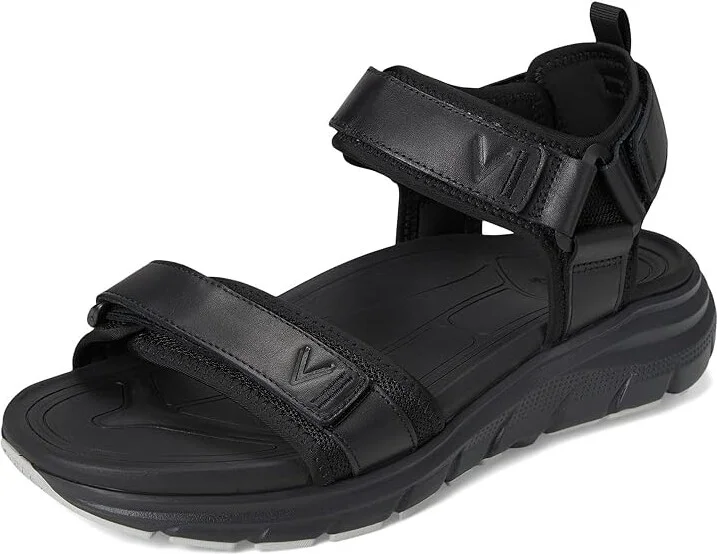 VIONIC Walk Max Wanderer Walking Sandals Men's Sandals Black Nappa : 9 M, Leather/Rubber - Image 5
