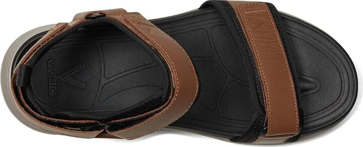 VIONIC Walk Max Wanderer Walking Sandals Men's Sandals Hazelnut Leather/Mesh : 11 W, Leather/Rubber - Image 2