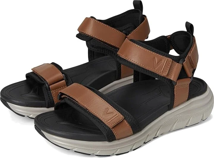 VIONIC Walk Max Wanderer Walking Sandals Men's Sandals Hazelnut Leather/Mesh : 11 W, Leather/Rubber