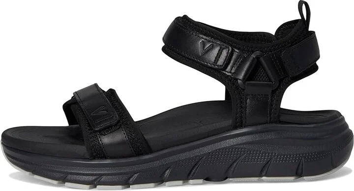 VIONIC Walk Max Wanderer Women's Wedge Shoes Black Leather : 10 W, Leather/Rubber - Image 6