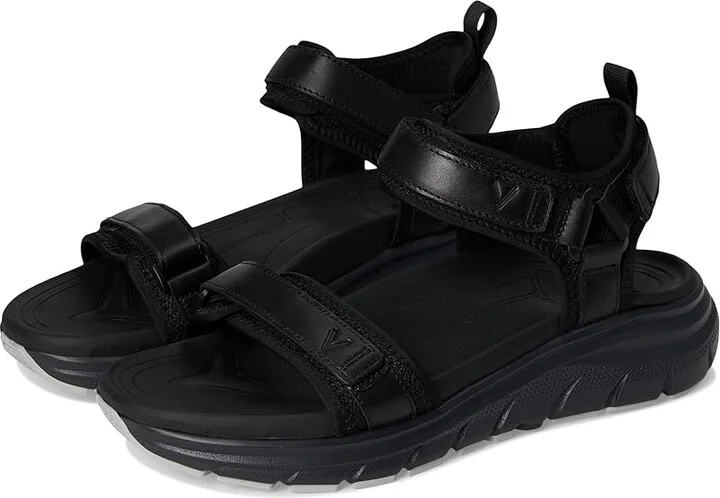 VIONIC Walk Max Wanderer Women's Wedge Shoes Black Leather : 10 W, Leather/Rubber