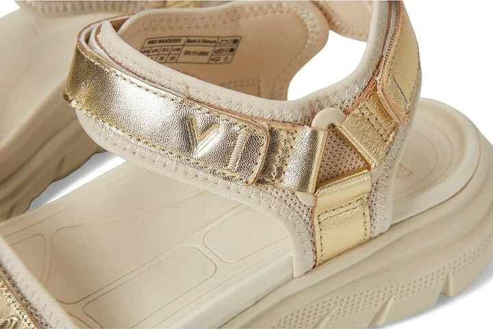 VIONIC Walk Max Wanderer Women's Wedge Shoes Gold Leather : 7 W, Leather/Rubber - Image 7