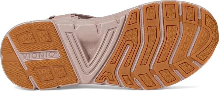 VIONIC Walk Max Wanderer Women's Wedge Shoes Magnolia Dusk Leather & Mesh : 11 M, Leather/Rubber - Image 3