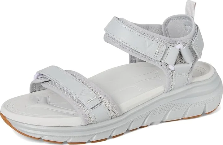 VIONIC Walk Max Wanderer Women's Wedge Shoes Vapor Grey Leather & Mesh : 7 W, Leather/Rubber - Image 5