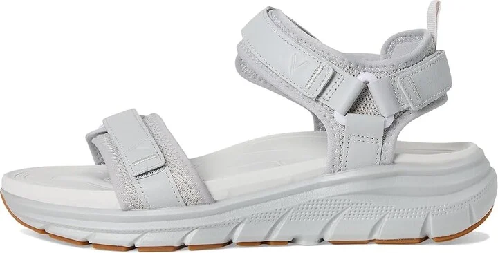 VIONIC Walk Max Wanderer Women's Wedge Shoes Vapor Grey Leather & Mesh : 7 W, Leather/Rubber - Image 6