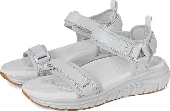 VIONIC Walk Max Wanderer Women's Wedge Shoes Vapor Grey Leather & Mesh : 7 W, Leather/Rubber