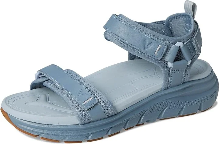 VIONIC Walk Max Wanderer Women's Wedge Shoes Vintage Blue Haze Leather & Mesh : 8.5 W, Leather/Rubber - Image 5