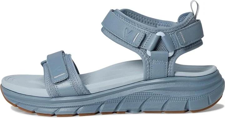 VIONIC Walk Max Wanderer Women's Wedge Shoes Vintage Blue Haze Leather & Mesh : 8.5 W, Leather/Rubber - Image 6