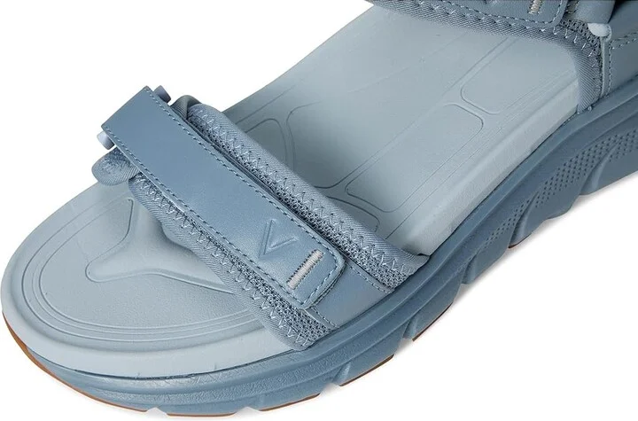 VIONIC Walk Max Wanderer Women's Wedge Shoes Vintage Blue Haze Leather & Mesh : 8.5 W, Leather/Rubber - Image 7