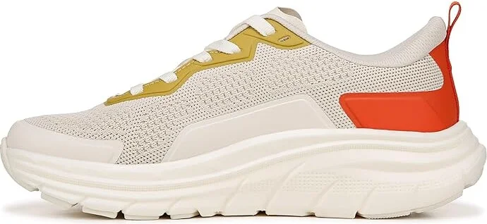 VIONIC Walk Max Women's Shoes Cream/Tangerine Tango White PU : 10 W - Image 5