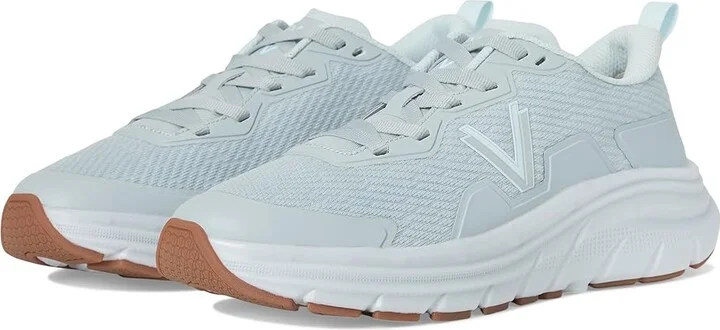 VIONIC Walk Max Women's Shoes Vintage Blue Haze Linear Mesh : 6 W