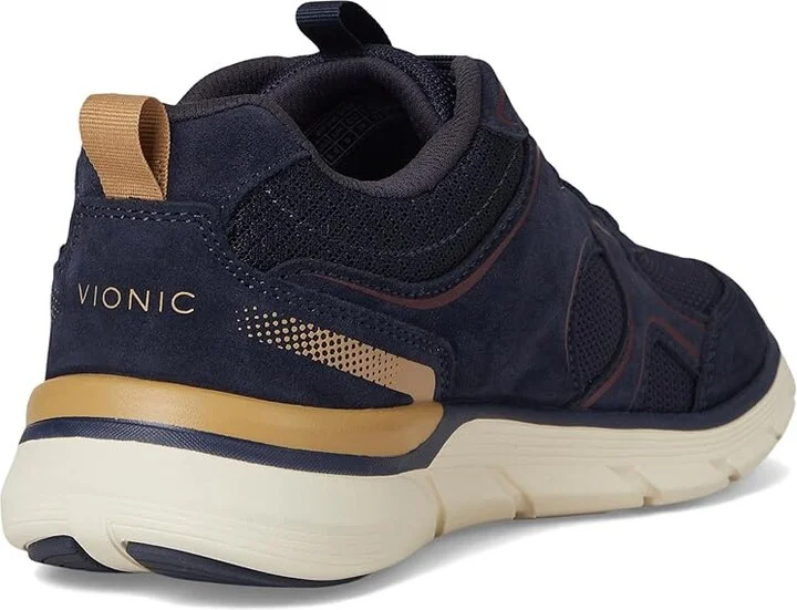 VIONIC Walk Parkside Women's Walking Shoes Navy Cherry : 6.5 M, Suede - Image 4