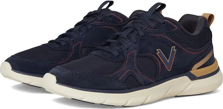 VIONIC Walk Parkside Women's Walking Shoes Navy Cherry : 6.5 M, Suede