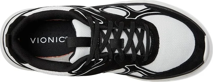 VIONIC Walk Parkside Women's Walking Shoes White Black : 7.5 M, Suede - Image 2