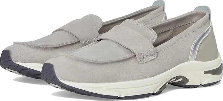 VIONIC Walk Roam Loafer Women's Flat Shoes Paloma Grey : 13 M, Suede
