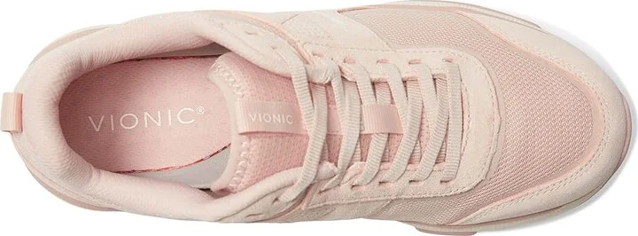 VIONIC Walk Strider 001 Women's Shoes Cameo Rose Suede/Mesh : 6.5 W, Leather - Image 2