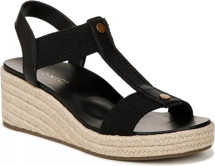 Vionic Wide Width Calera Espadrille Wedge Sandal