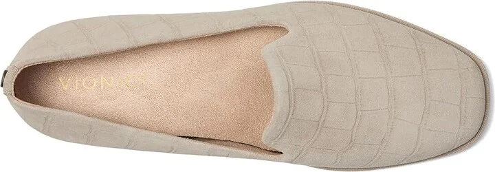 VIONIC Willa 2.0 Loafer/Moc Shoes Women's Flat Shoes Cobblestone Suede Leather : 7 W, Synthetic - Image 2