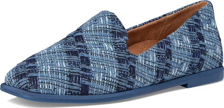VIONIC Willa 2.0 Loafer/Moc Shoes Women's Flat Shoes Dark Denim Knit : 8 M, Synthetic - Image 5
