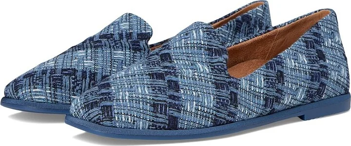 VIONIC Willa 2.0 Loafer/Moc Shoes Women's Flat Shoes Dark Denim Knit : 8 M, Synthetic