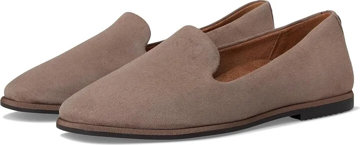 VIONIC Willa 2.0 Loafer/Moc Shoes Women's Flat Shoes Driftwood Suede Leather : 5 M, Synthetic