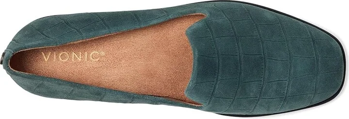 VIONIC Willa 2.0 Loafer/Moc Shoes Women's Flat Shoes Scarab Suede Leather : 8.5 W, Synthetic - Image 2