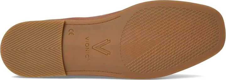 VIONIC Willa 2.0 Loafer/Moc Shoes Women's Flat Shoes Tan Tumbled Leather : 5 M, Synthetic - Image 3