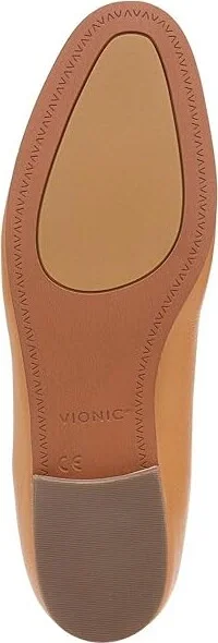 VIONIC Willa II Women's Shoes Camel Tumbled Leather : 12 W - Image 3