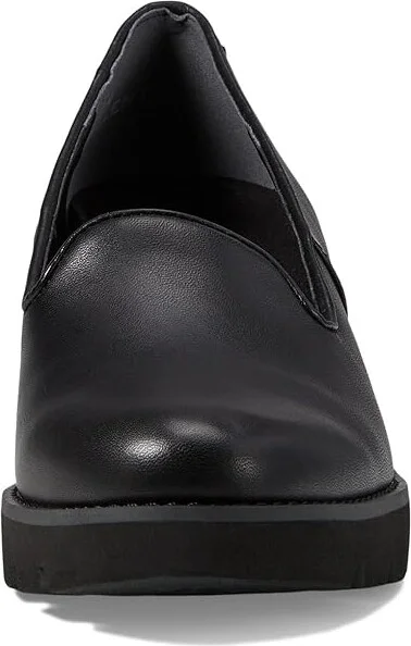 VIONIC Willa Wedge Women's Shoes Black Leather : 10 M - Image 2