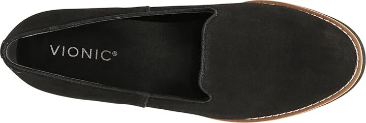 VIONIC Willa Wedge Women's Shoes Black Suede : 10 M - Image 2