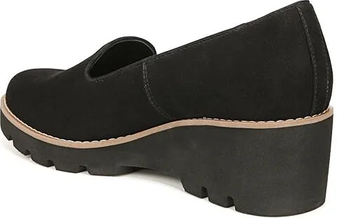 VIONIC Willa Wedge Women's Shoes Black Suede : 10 M - Image 4