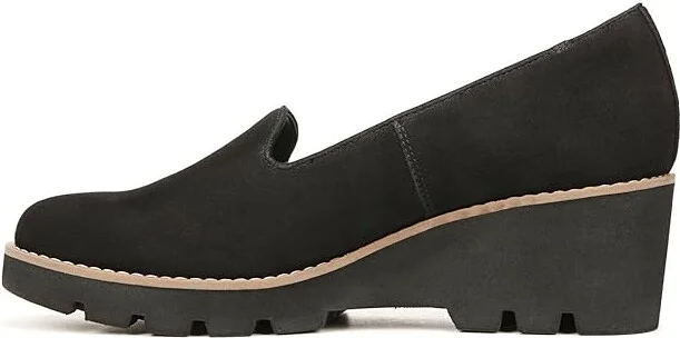 VIONIC Willa Wedge Women's Shoes Black Suede : 10 M - Image 5
