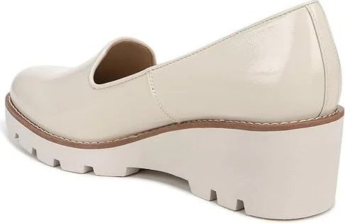VIONIC Willa Wedge Women's Shoes Cream Patent : 9 M, Leather - Image 4