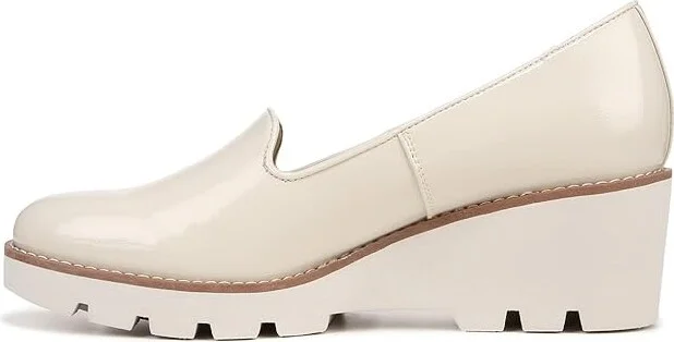 VIONIC Willa Wedge Women's Shoes Cream Patent : 9 M, Leather - Image 5