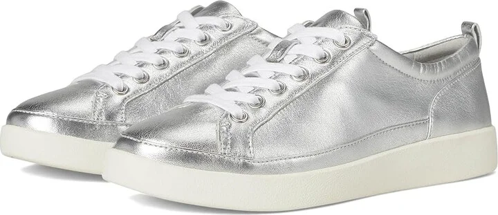 VIONIC Winny Women's Shoes Silver Leather : 6 M, Synthetic/Leather