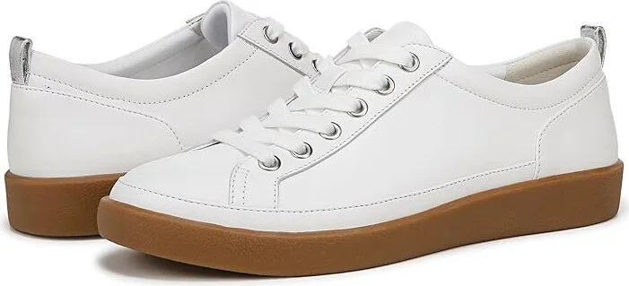 VIONIC Winny Women's Shoes White Gum Leather : 9.5 W, Synthetic/Leather