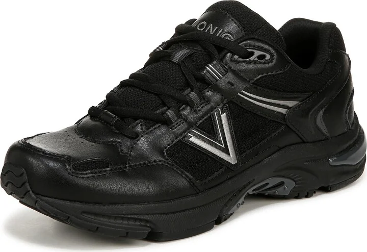 Black Char Leather Mesh