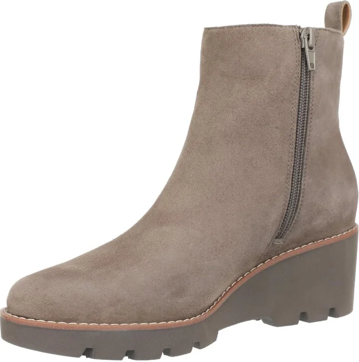 Stone Grey Waxed Suede