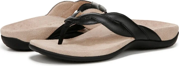 Vionic Womens Bella Braid Thong Sandals - Image 2