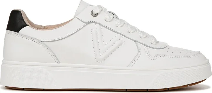 Vionic Womens Kimmie Court Sneakers - Black silver leather - Image 5