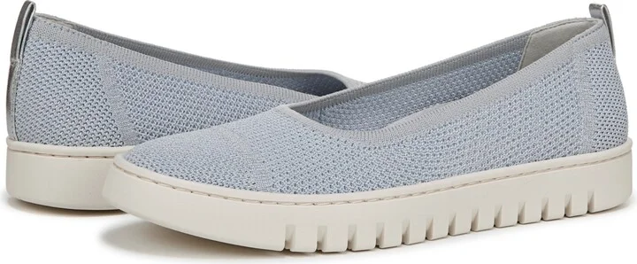 Vionic Womens Uptown Skimmer Knit Shoes - Blue mist / silver knit fabric - Image 2