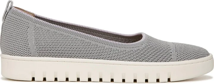 Vionic Womens Uptown Skimmer Knit Shoes - Blue mist / silver knit fabric - Image 6