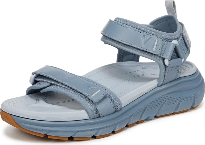 Vintage Blue Haze Leather & Mesh