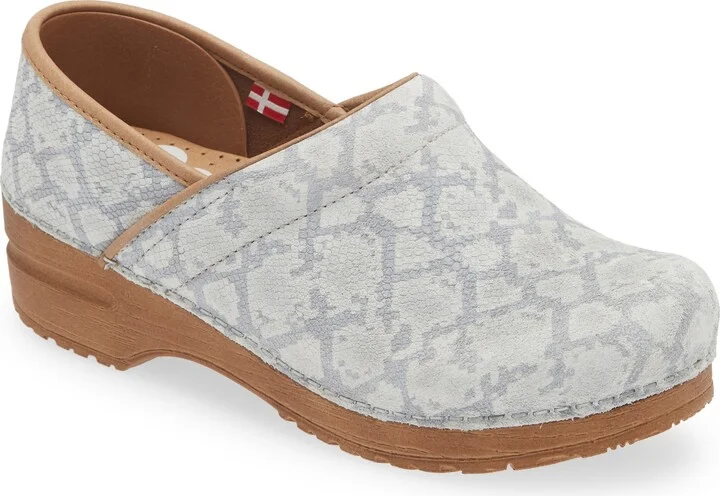 Viper Snake Embossed Clog